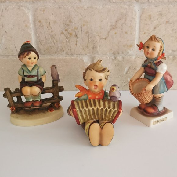 Set of 3 Vintage Hummel Kids - ONE IS DAMAGED